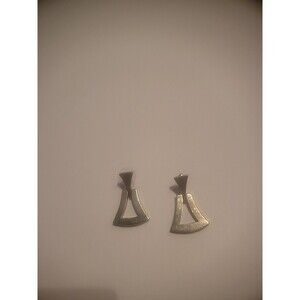 Vintage Mexico 925 Sterling Silver Dangle Earrings Pierced Geometric Fine